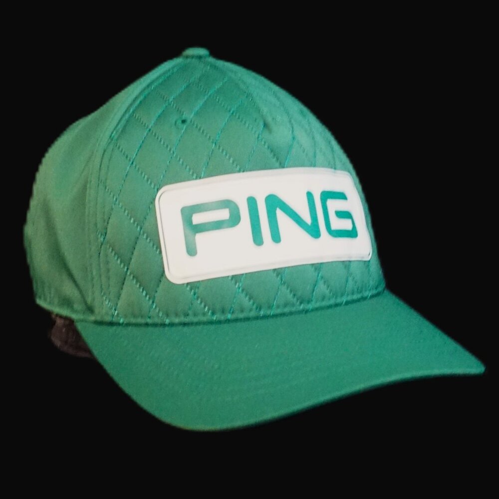 Ping Kelly Green Quilted Front with White Ping Logo Snapback Hat Men’s OSFM